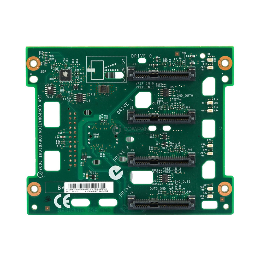 44E8783 IBM BACKPLANE 4BAY 3.5 LFF SAS SATA FOR X3200 M1 X3500 M2 44E8780